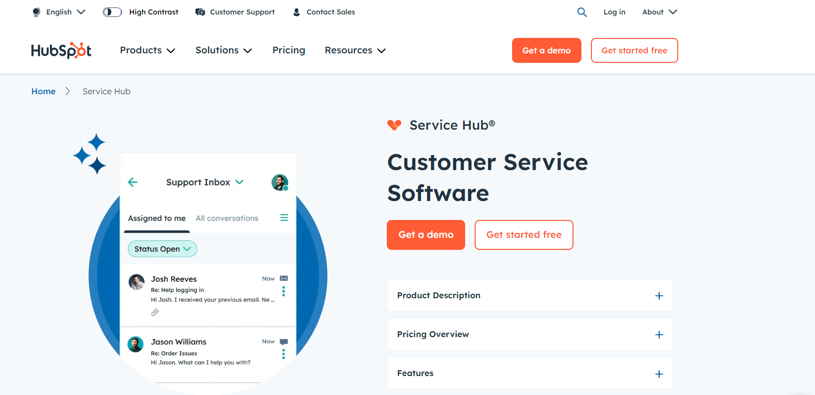 hubspot customer service software