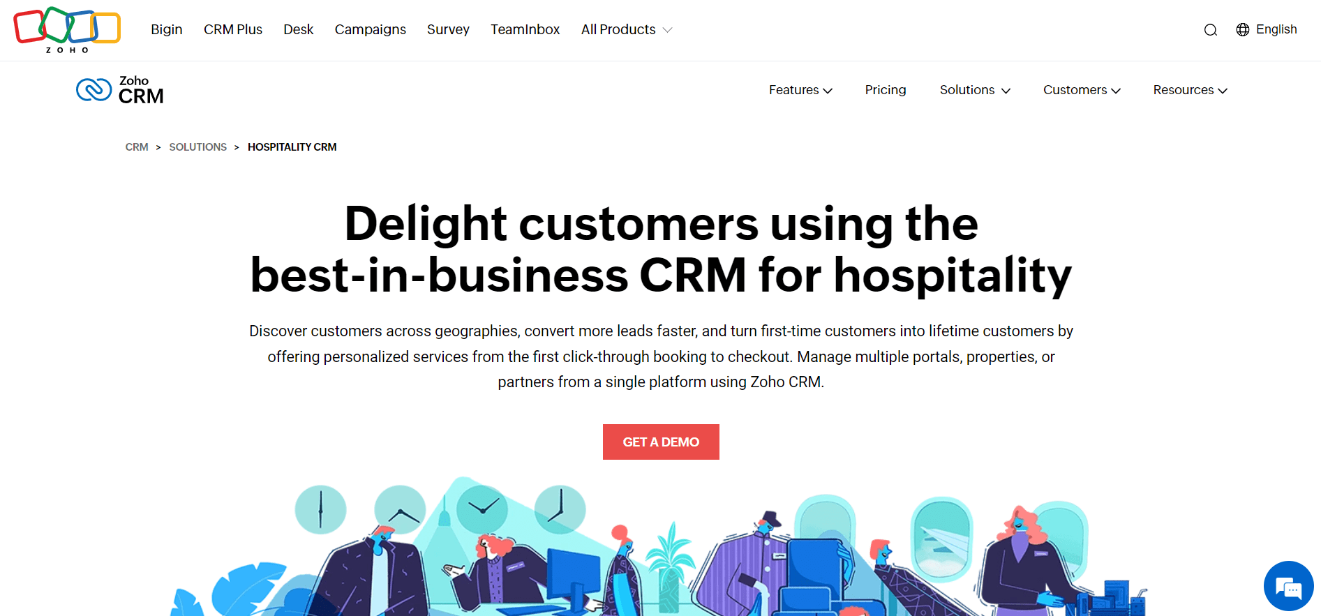 zoho travel crm